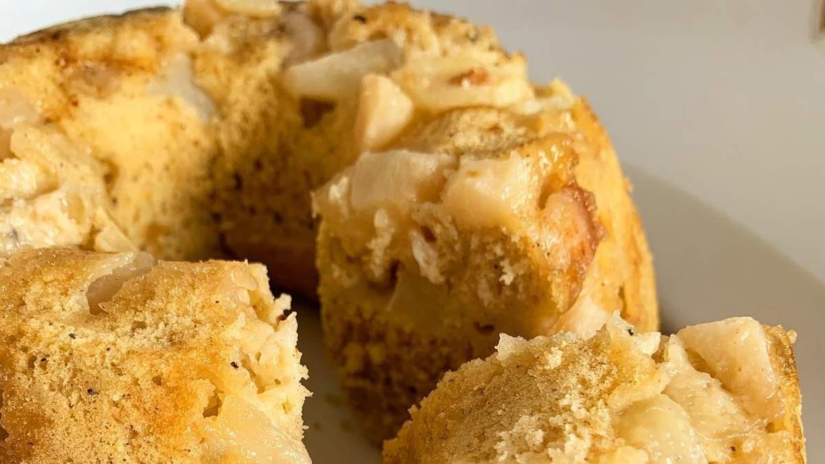 Torta de peras y manteca. Fuente: (X)