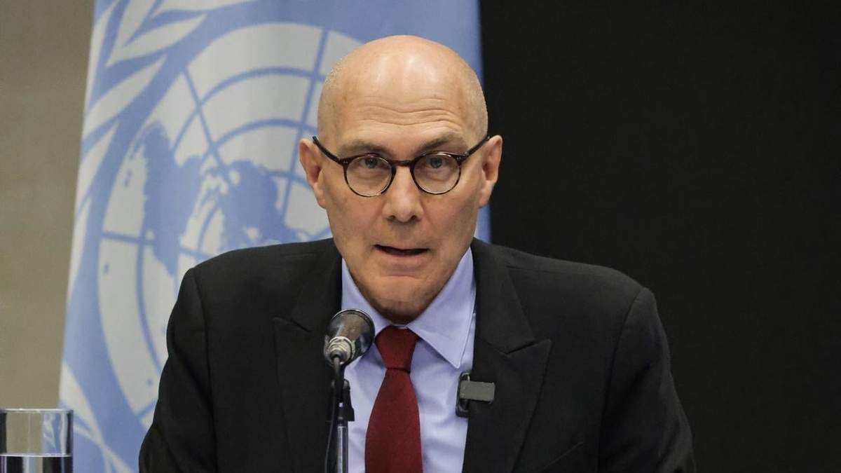 Volker Türk en la conferencia de prensa