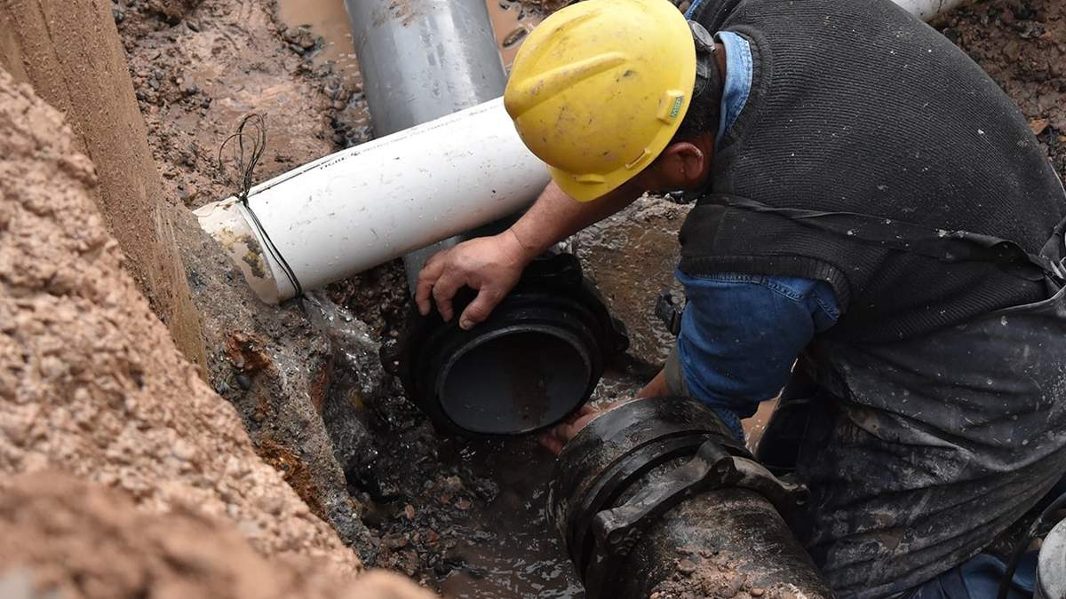 El desperfecto que perjudicó al resto de los barrios se dio en Alta Barda. Fuente: (Prensa Gobierno)