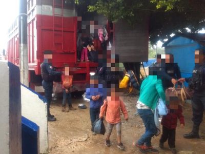 SSP rescata a 100 migrantes en el sur de Veracruz; 32 son menores de edad