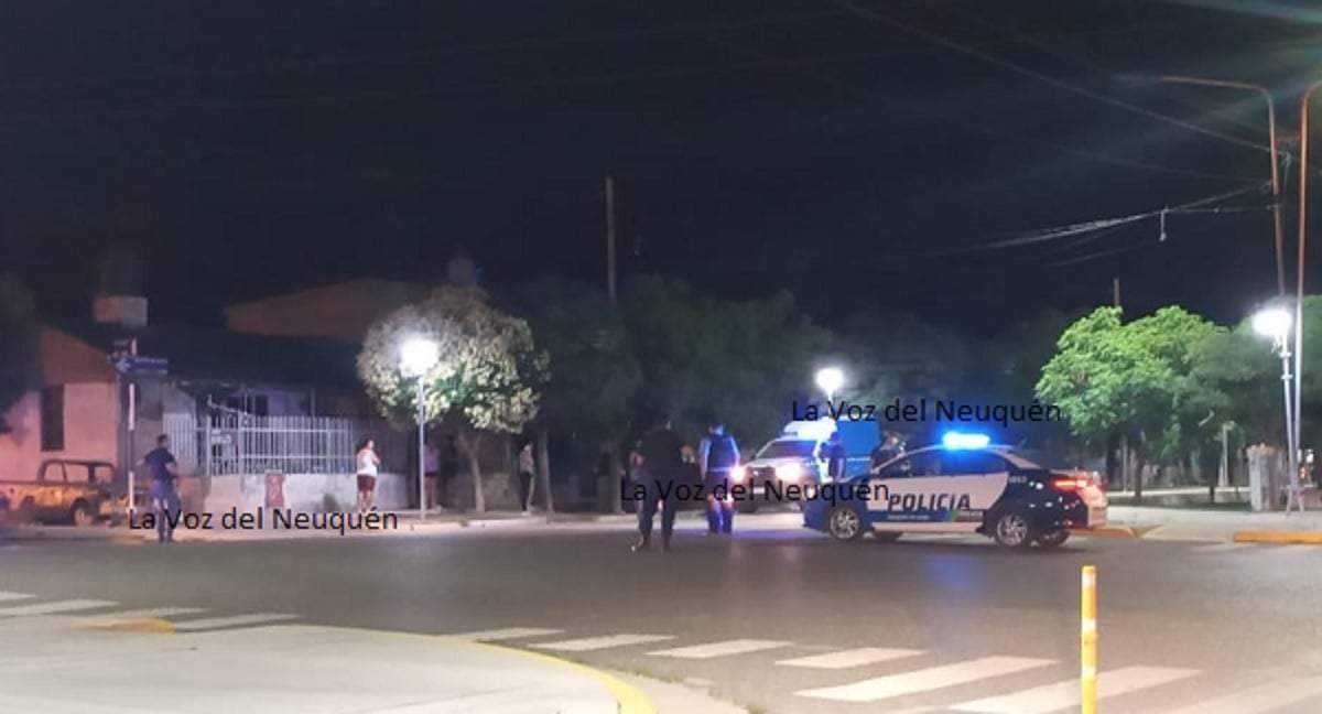 El lugar donde ocurrió el homicidio, en el barrio Sáez. Fuente (La Voz de Neuquén)