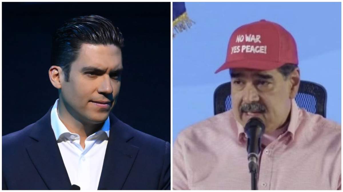 El dirigente nacional del PAN, Jorge Romero, y el presidente de Venezuela, Nicolás Maduro