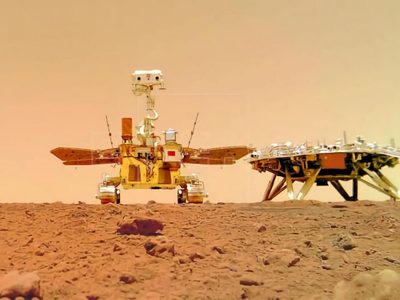 Selfie desde Marte: el Rover de China envía las primeras fotos desde el planeta rojo