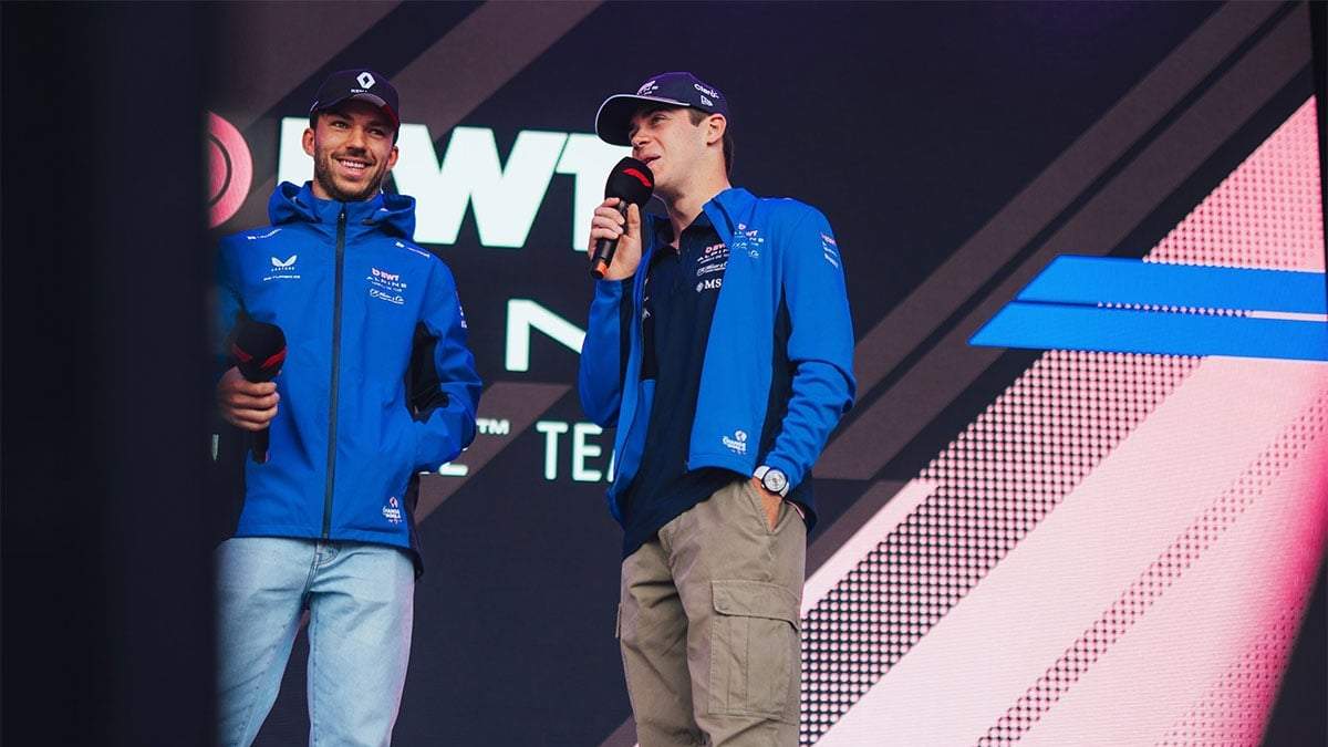 Primero Franco Colapinto y segundo su compañero de equipo, el francés Pierre Gasly.