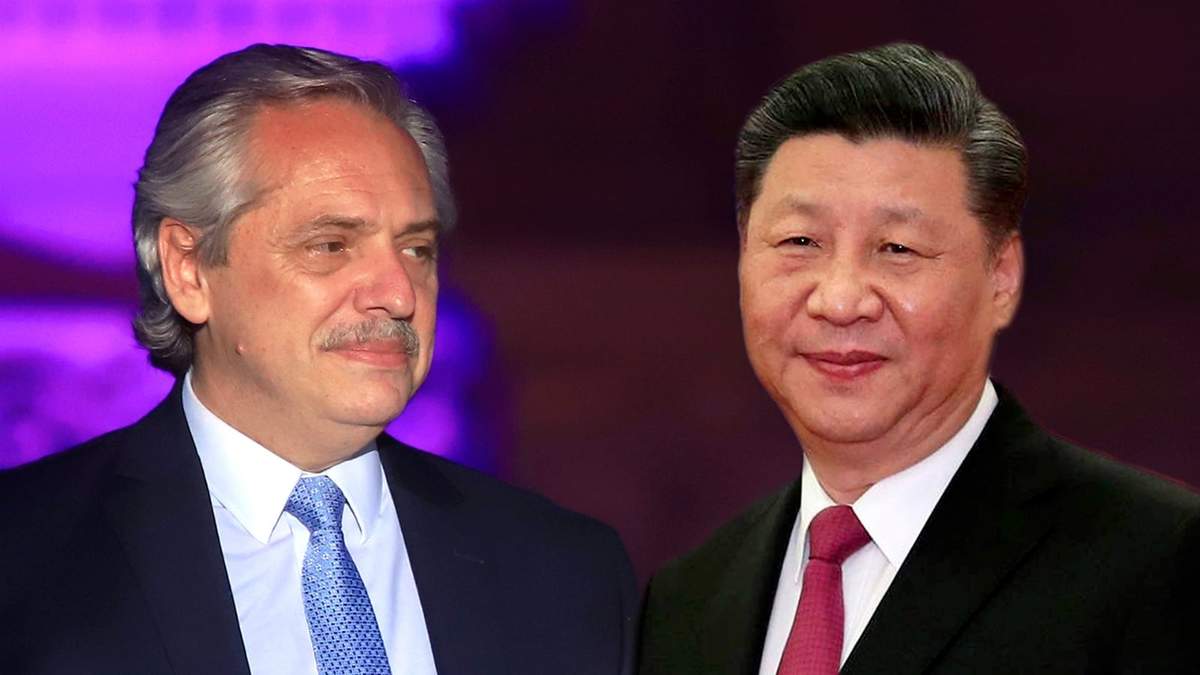 Alberto Fernández y Xi Jinping. Fuente: (Twitter)