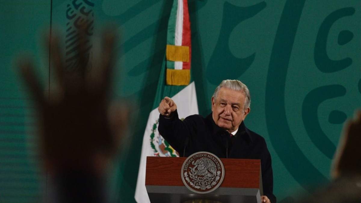 El presidente López Obrador en su conferencia matutina