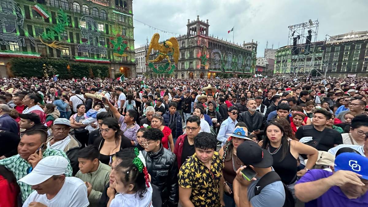 Asistentes al último grito de Independencia de AMLO