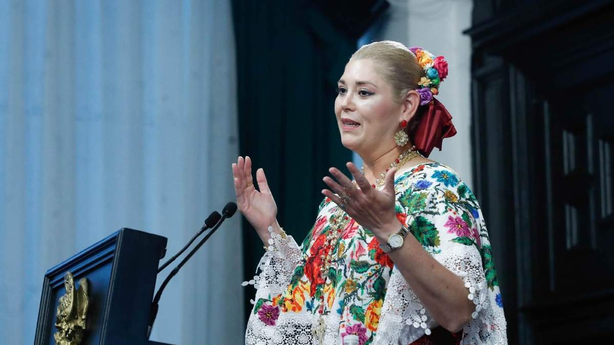 La vicepresidenta del Senado, Verónica Camino Farjat, en el Congreso feminista, el viernes 16 de enero de 2026