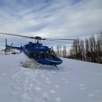Rescataron en helicóptero a una mujer de 98 años aislada por el temporal de nieve