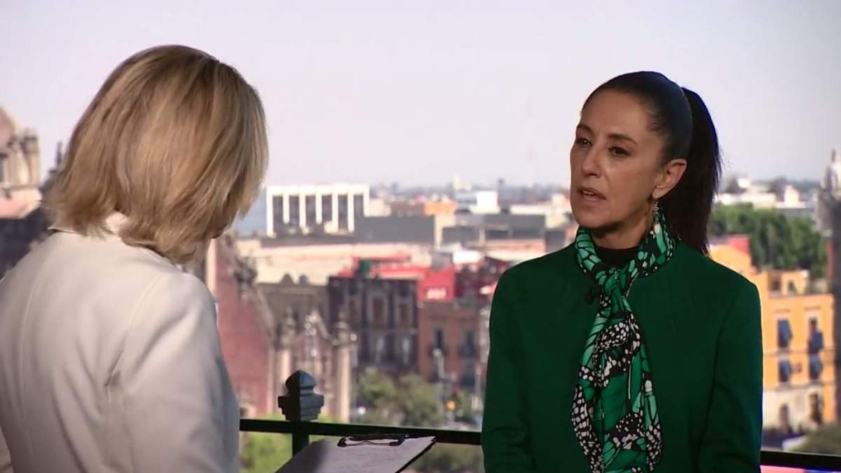 Claudia Sheinbaum en entrevista con la BBC