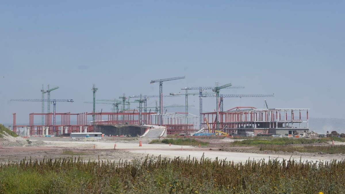 Obras del aeropuerto de Santa Lucía