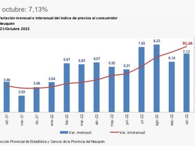 En octubre, la inflación en Neuquén superó la nacional: de cuánto fue
