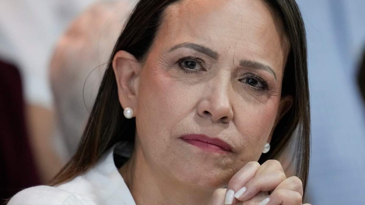 La líder opositora venezolana María Corina Machado