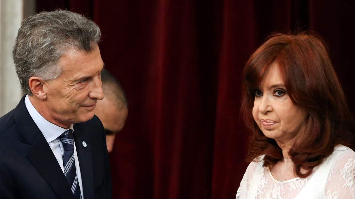 El expresidente Mauricio Macri y la vicepresidenta Cristina Fernández de Kirchner. Fuente: (Twitter)
