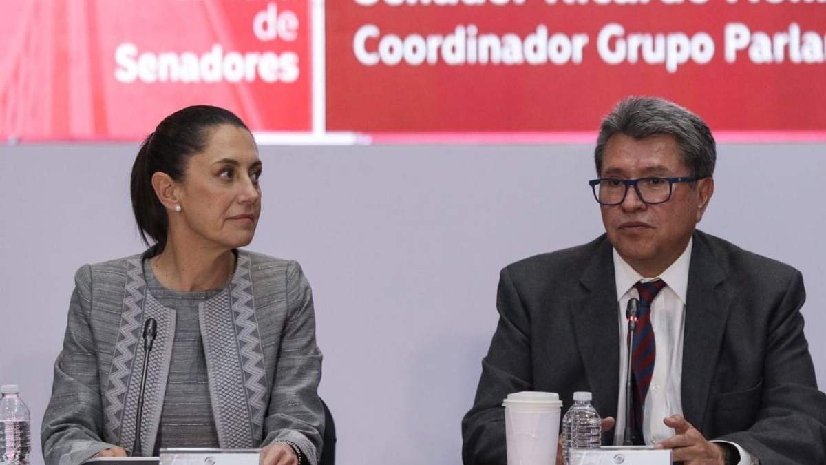 Claudia Sheinbaum y Ricardo Monreal en el Senado