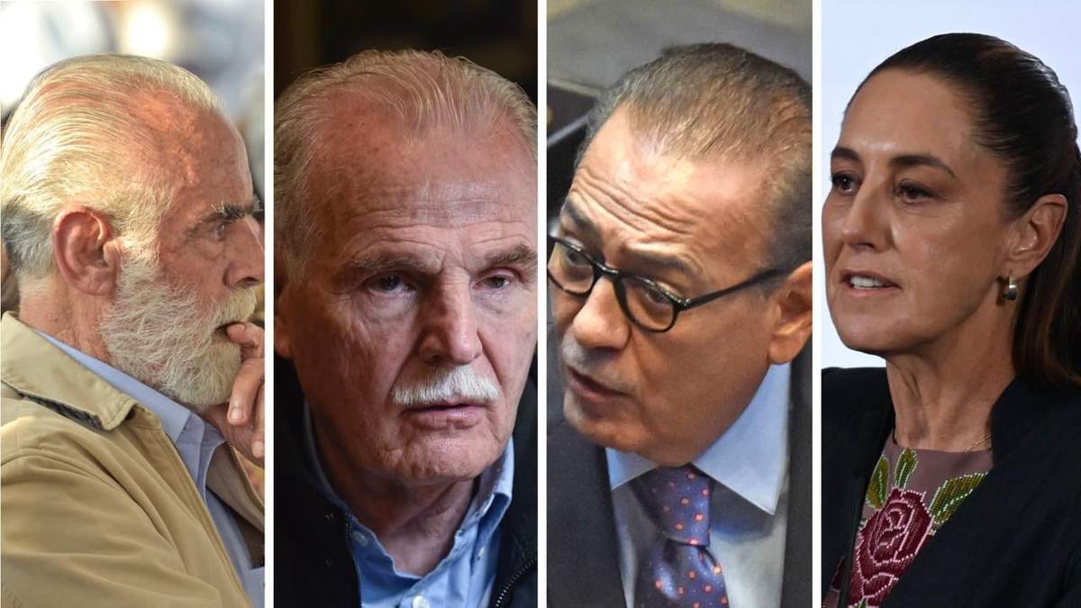 Diego Fernández, Francisco Labastida, Manlio Fabio Beltrones y Claudia Sheinbaum