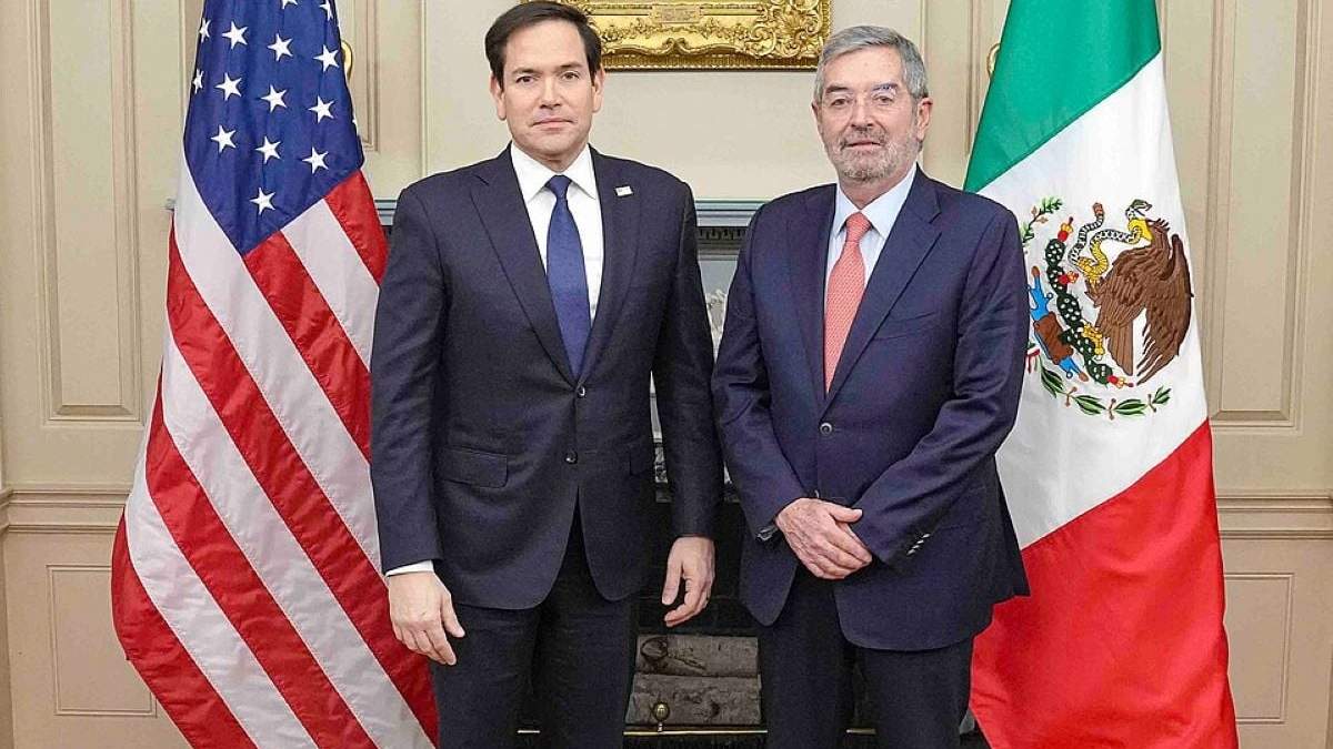 Marco Rubio y Juan Ramón de la Fuente en febrero de 2025