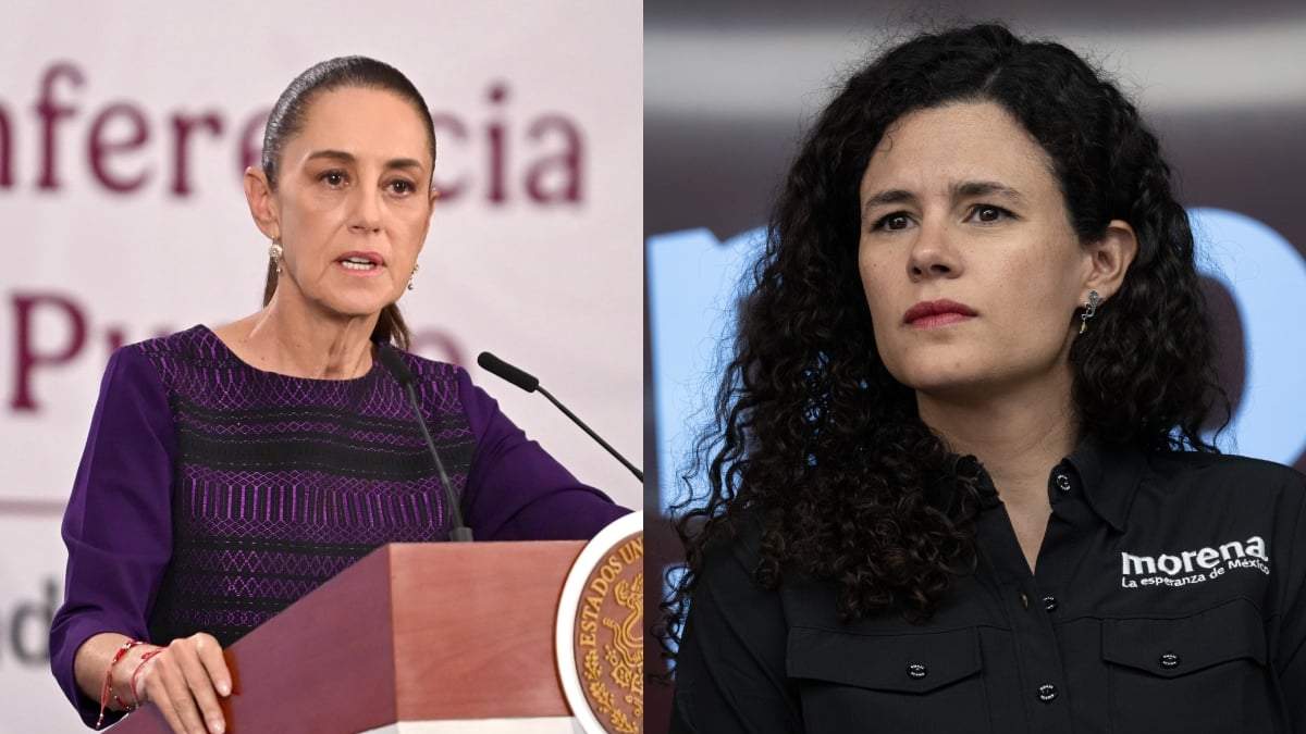 La presidenta Claudia Sheinbaum y Luisa María Alcalde