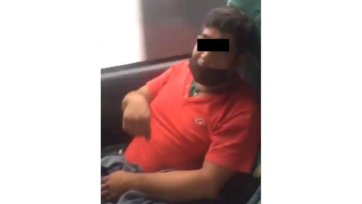 El hombre fue grabado en video por la denunciante