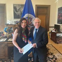 Kenia López acude a la OEA para pedir su intervención en Guerrero