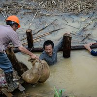 China bajo el agua: lluvias dejan al menos 186 muertos