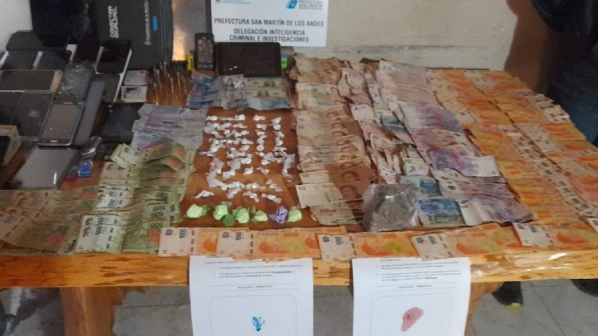 Secuestro de droga en San Martín de los Andes. Fuente: Prefectura