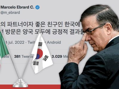 Este es el mensaje en coreano con el que Ebrard marcó tendencia en Twitter