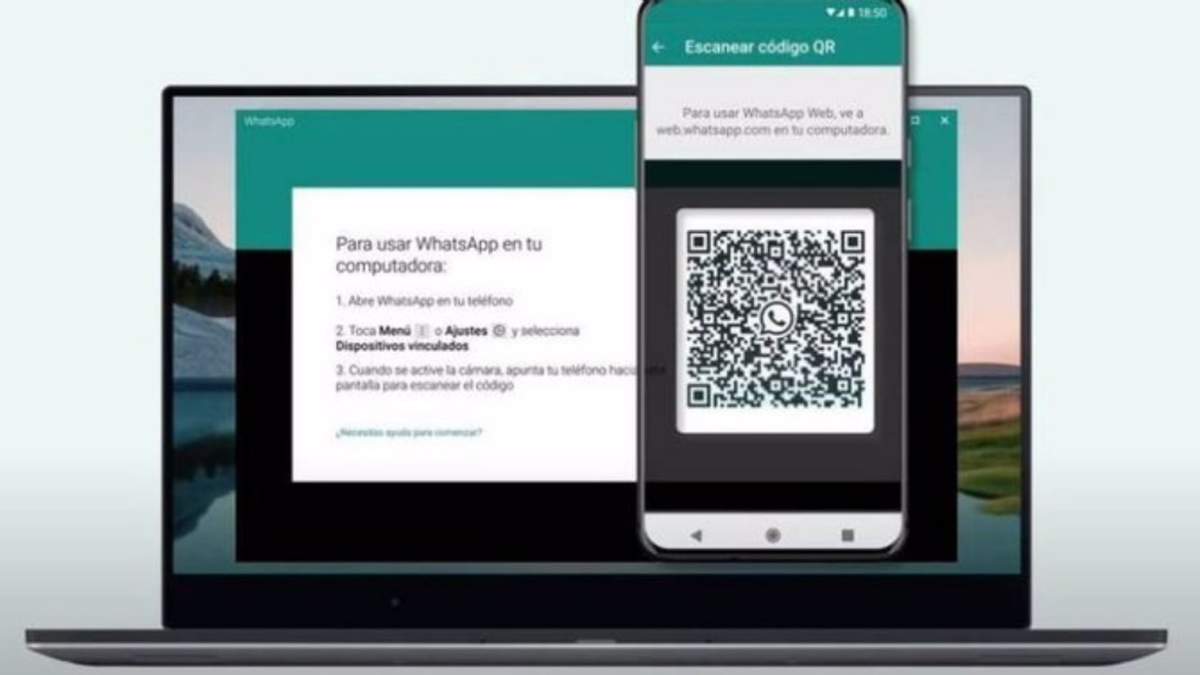 Interfaz de WhatsApp Web - META