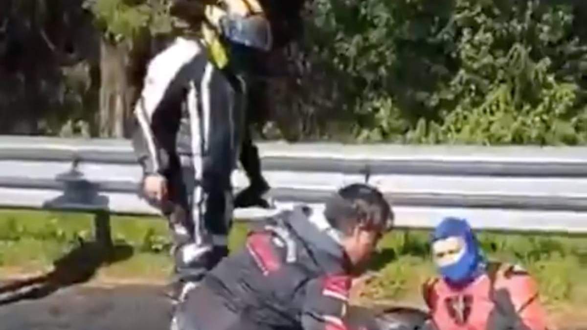 Escena del video compartido en redes