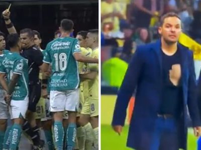 Rodillazo del árbitro, técnicos expulsados, 3 goles anulados: Así fue el polémico América vs. León