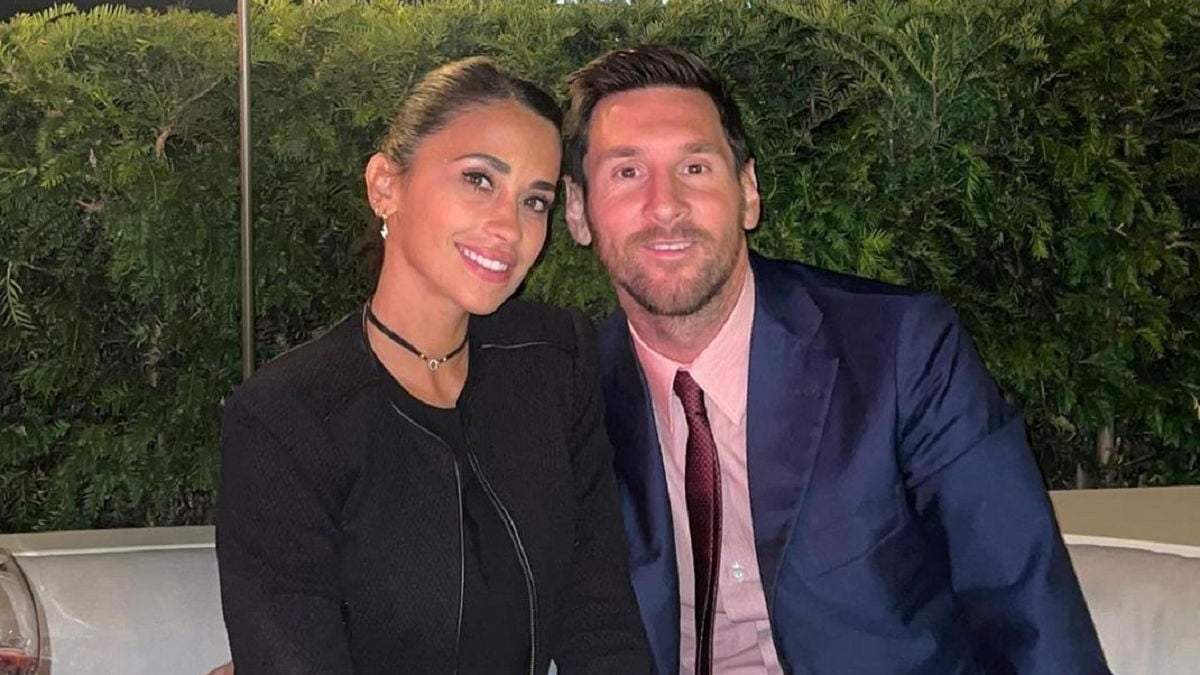Antonela Roccuzo y Lionel Messi. Fuente: (Instagram)