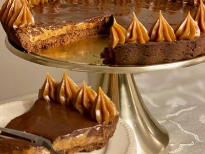 Tarta de chocolate y dulce de leche fit: poné la pava y disfrutala con unos mates bien calentitos