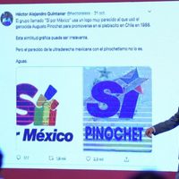 AMLO compara el logo de "Sí por México" con el de Pinochet