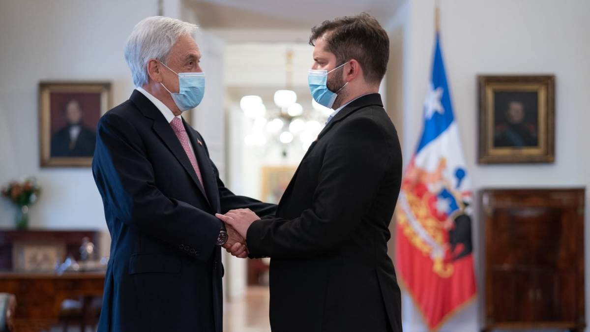 La reunión entre Piñera y Boric en el Palacio de La Moneda