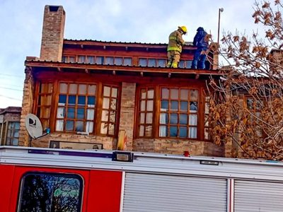 Fuertes vientos causaron voladuras de techos y la caída de árboles y postes en Zapala