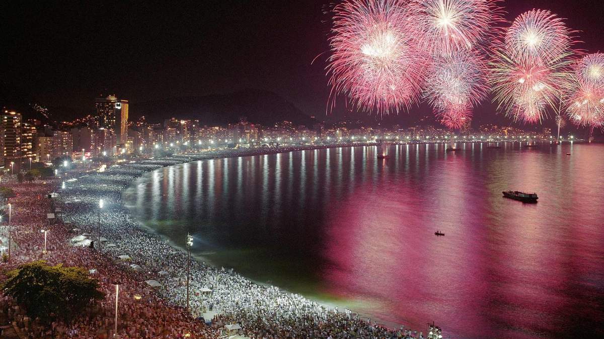 La tradicional fiesta de Año Nuevo en Rio de Janeiro que este año no se celebrará. Fuente: (Twitter)