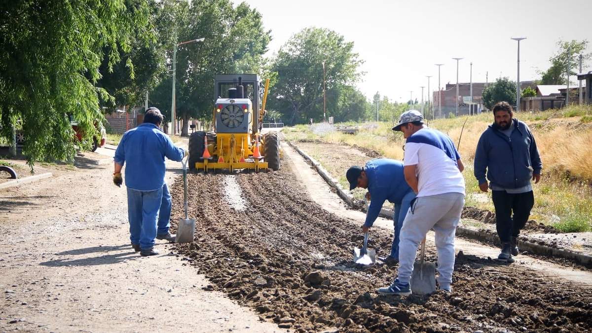 Obras públicas en Zapala. Fuente: (Twitter)