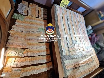 Fuerte golpe al narcomenudeo en Las Lajas: secuestraron más de un millón de pesos