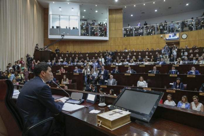 Marcos Koopmann en la Legislatura