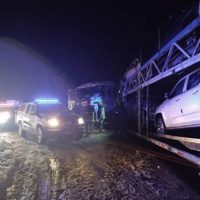 Un camión protagonizó un siniestro vial sobre ruta 231, a pocos kilómetros del límite con Chile