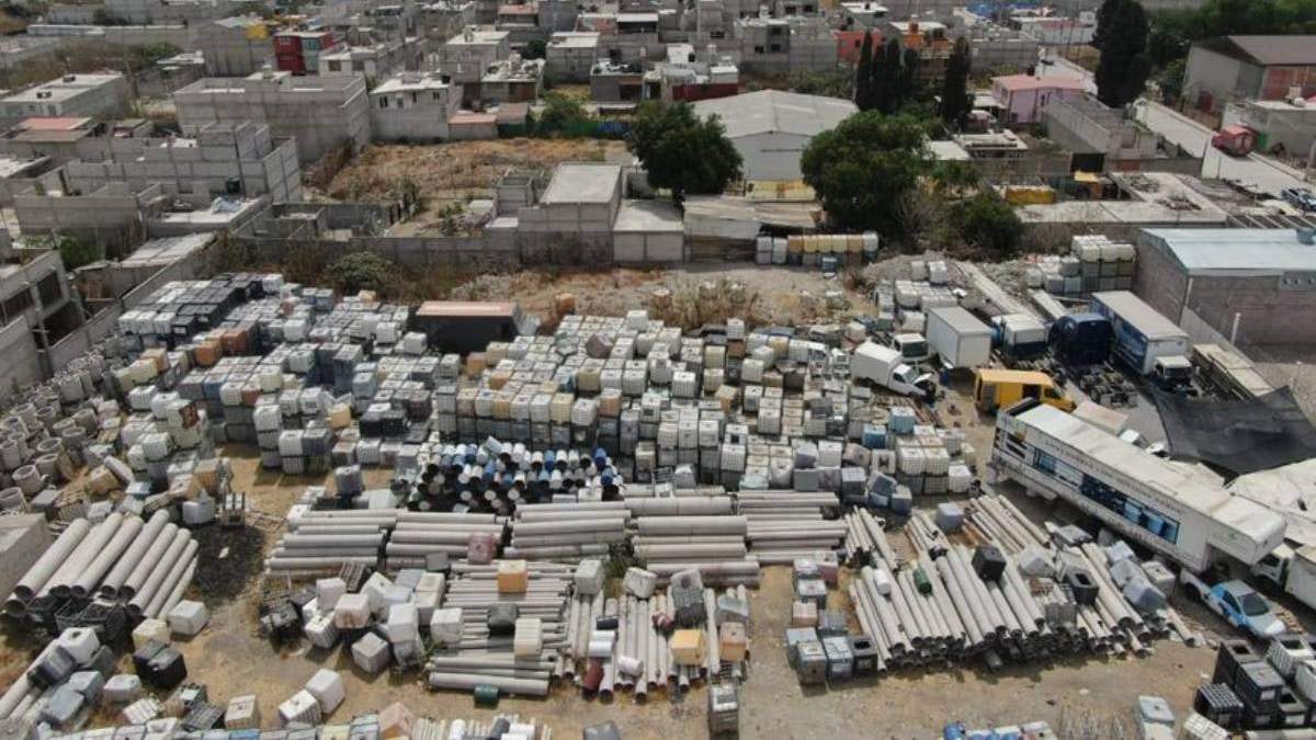 Almacén clandestino en Ecatepec