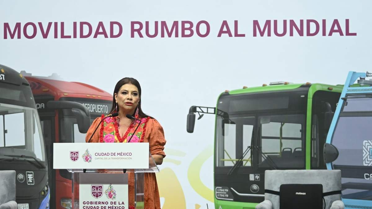 La jefa de Gobierno de la CDMX, Clara Brugada, presentó el proyecto de transporte público para la movilidad durante el Mundial 2026 en la CDMX