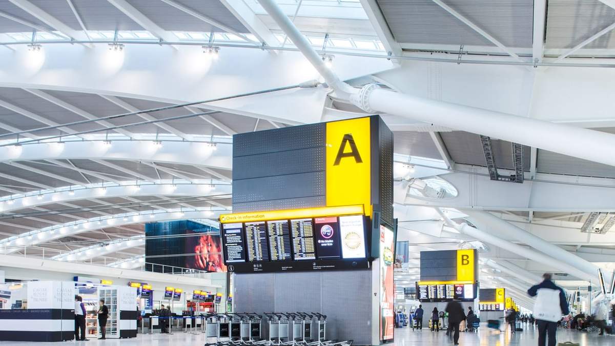 el aeropuerto de Heathrow, Reino Unido
