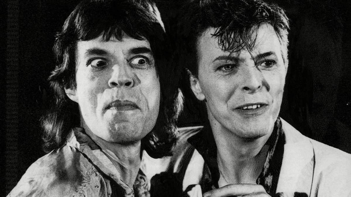 Mick Jagger y David Bowie. Fuente: (Instagram).