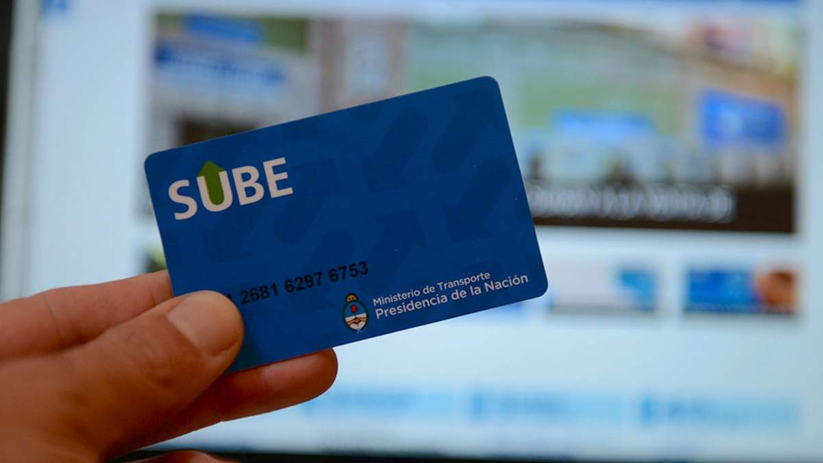Tarjeta SUBE. Fuente: (Twitter)