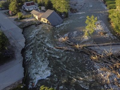 Crecidas del río Yellowstone inundan el este de Montana