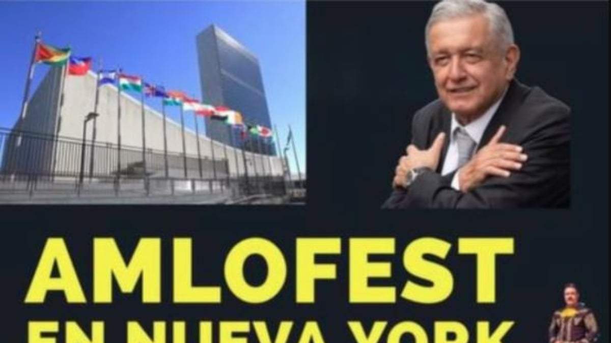 Promocional del AMLOFest en Nueva York