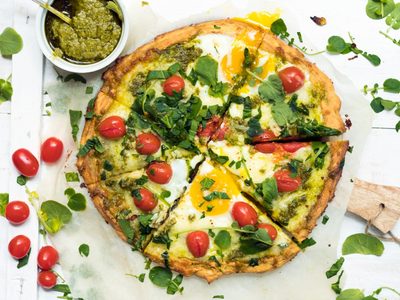 Pizza de garbanzos: súper crocante, sin harinas y rendidora, la receta perfecta para comer rico y sano