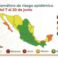 Así quedó el semáforo del 7 al 20 de junio: 19 estados en verde y cuatro en naranja