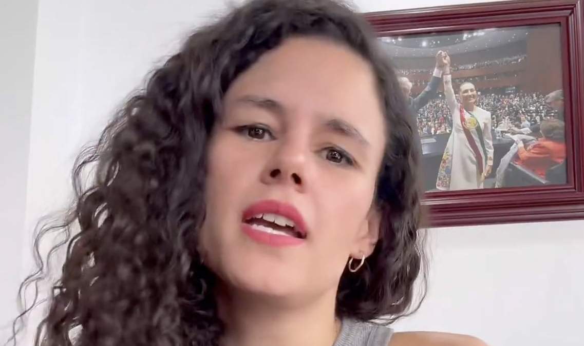 La dirigente nacional de Morena en su videomensaje